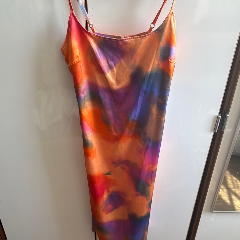 Vibrant Tie-Dye Slip Dress